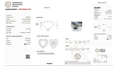 Sparkling 1 Carat Heart Brilliant Cut Diamond