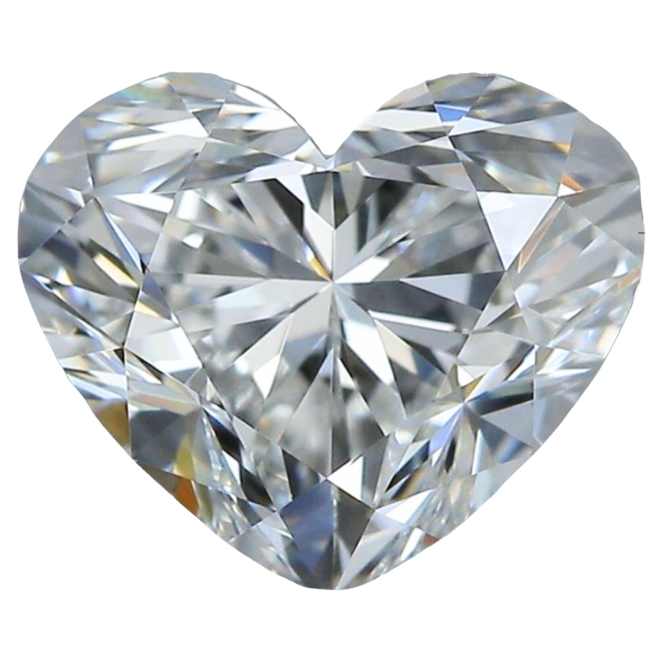 Sparkling 1 Carat Heart Brilliant Cut Diamond