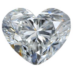 Brilliante 1 carat diamant taille brillant en forme de cœur