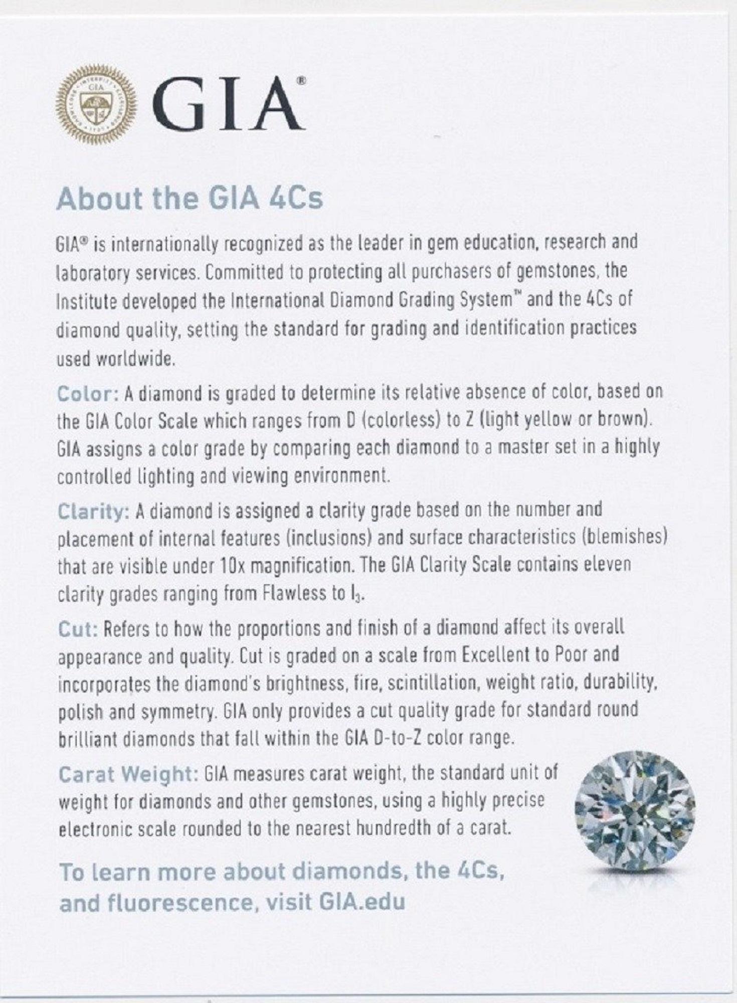 Diamante brillante de 1 pieza con certificado GIA de diamante natural de 0,93 ct en venta 8