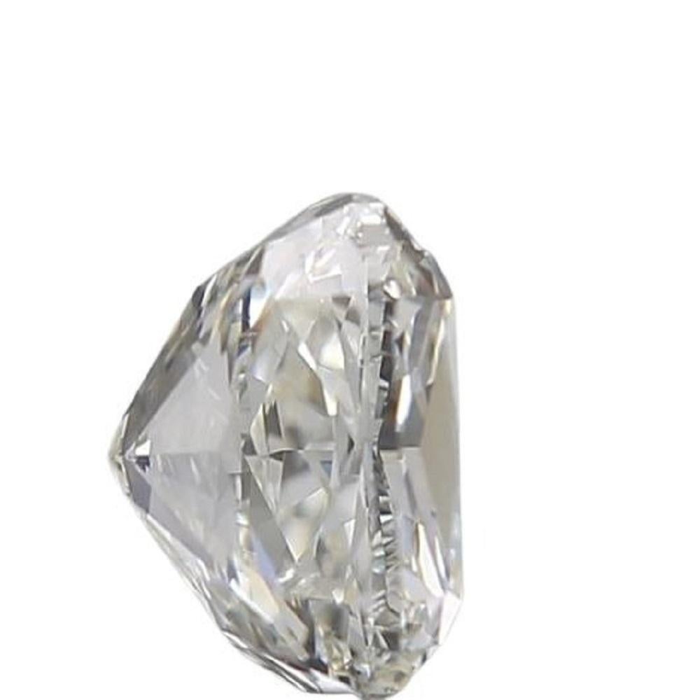 Sparkling 1 pc Natural Diamond 0.75 ct  Cushion  J SI1 GIA Certificate In New Condition For Sale In רמת גן, IL