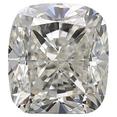 Étincelant 1 pièce Diamant naturel 0,75 ct  Coussin  Certificat GIA J SI1