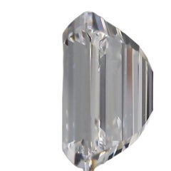 Sparkling 1 Pc Natural Diamond 0.80 Ct Emerald Cut F VS2 GIA Certificate