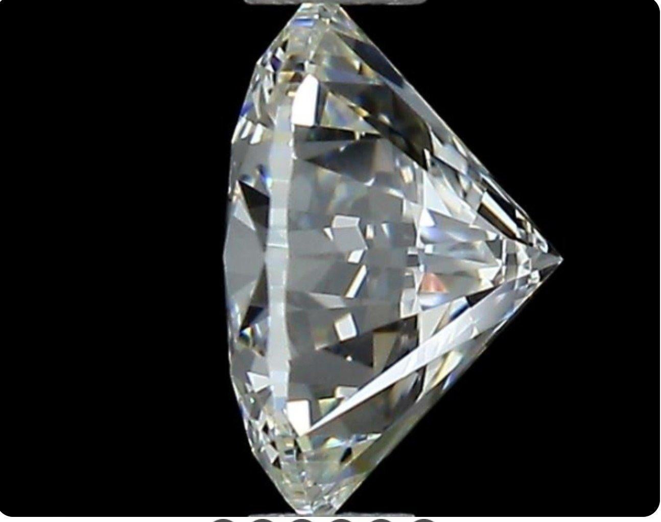 Sparkling 1 pc Natural Diamond 1.0 ct Round G VVS2 GIA Certificate In New Condition For Sale In רמת גן, IL
