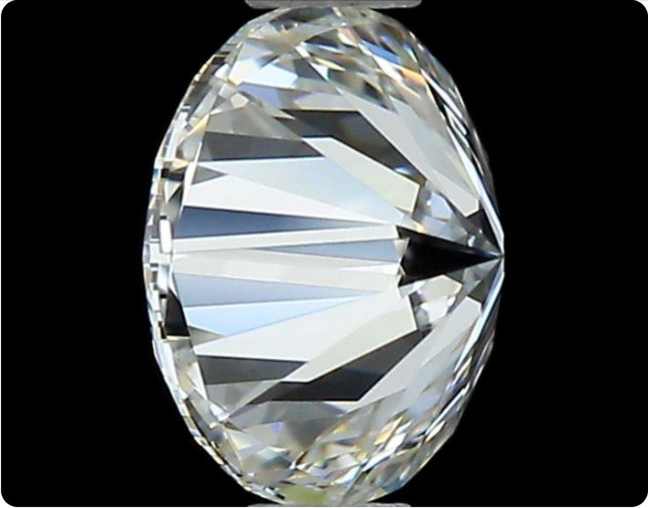 Women's or Men's Sparkling 1 pc Natural Diamond 1.0 ct Round G VVS2 GIA Certificate For Sale