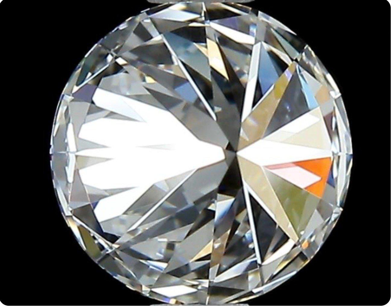 Sparkling 1 pc Natural Diamond 1.0 ct Round G VVS2 GIA Certificate For Sale 1