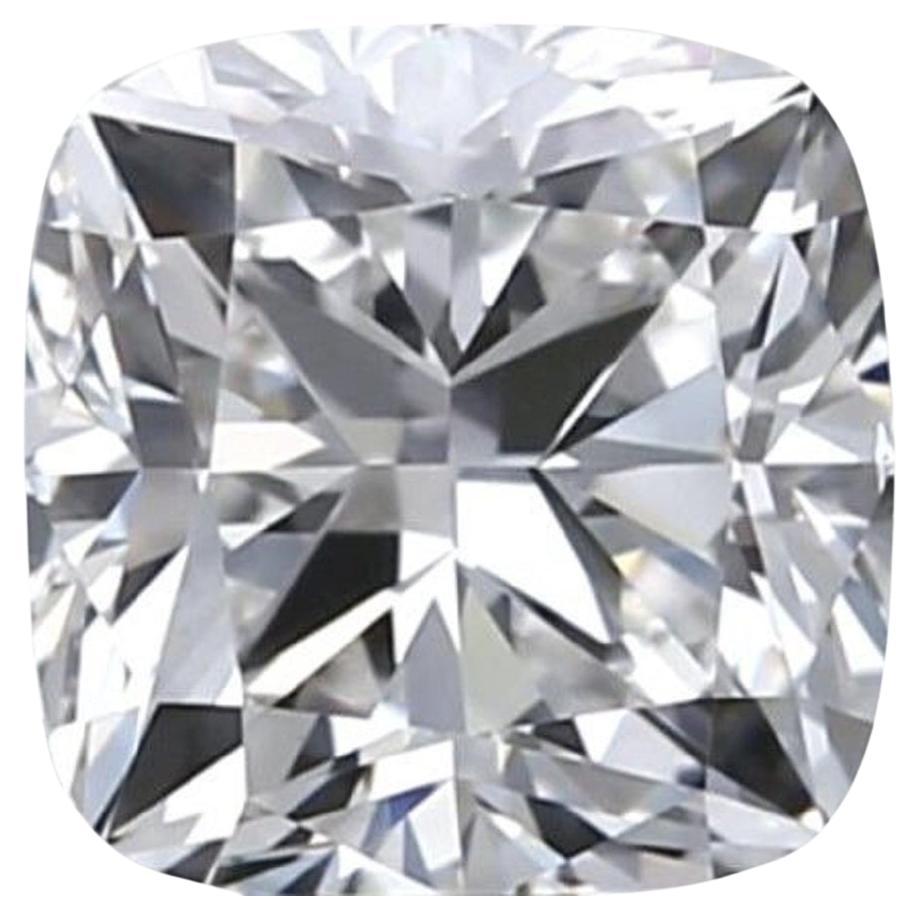 1 carat de diamant naturel scintillant de 1,01 carat  Coussin F VVS2 Certificat GIA