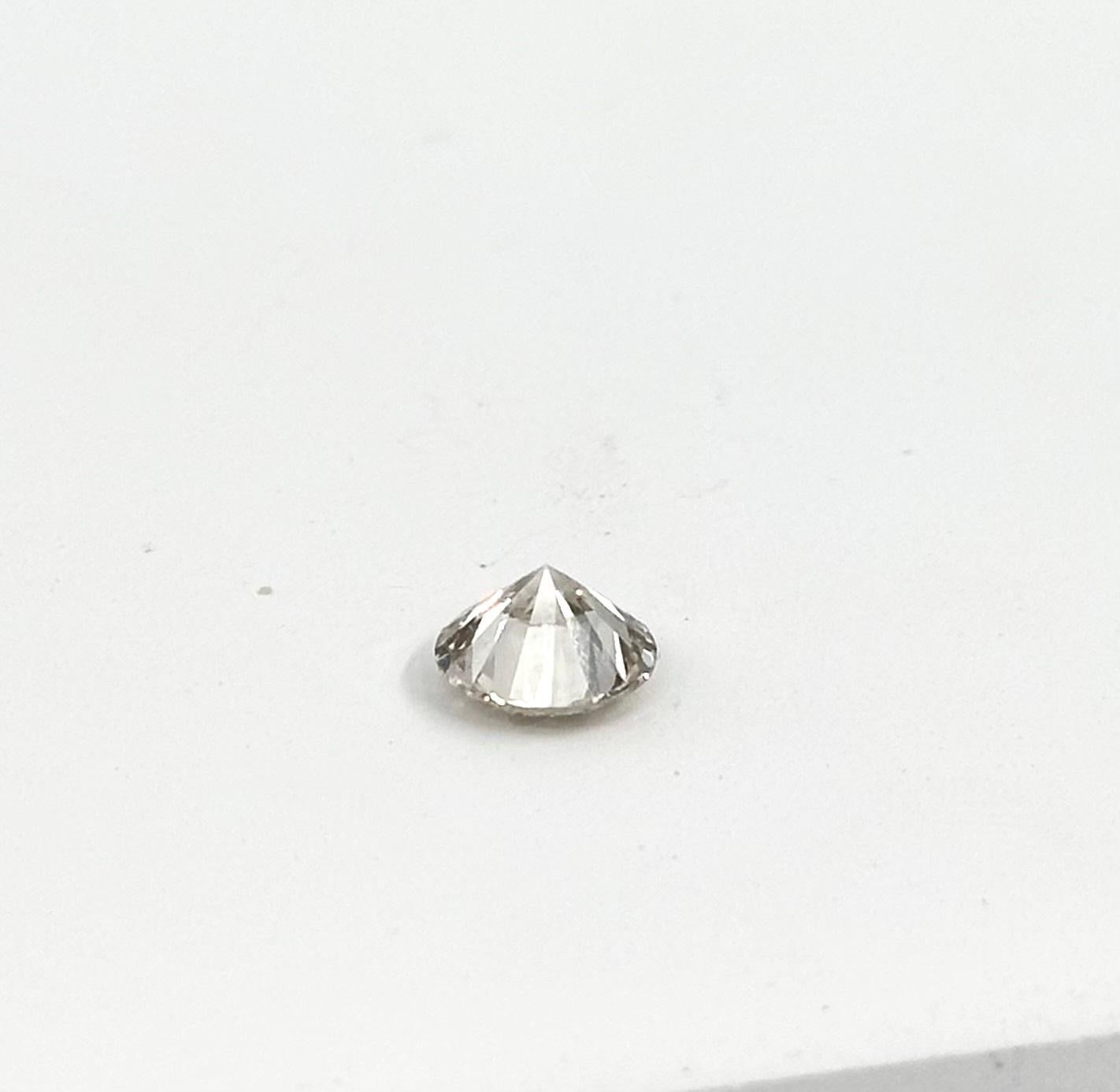 Round Cut Sparkling 1 pc Natural Diamond 1.11 ct Round J VS Certified For Sale