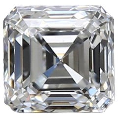 Sparkling 1 Pc Natural Diamond w/ 0.51 ct Asscher G VS2 IGI Certificate