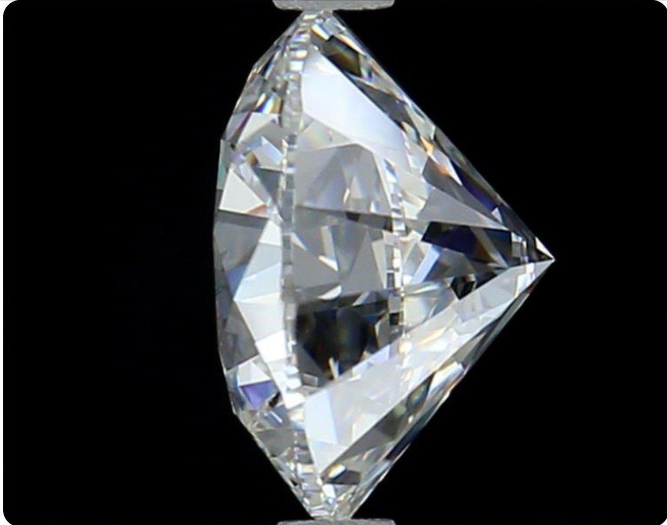 Étincelant 1 pc Diamant naturel avec 0,51 ct rond F SI1 Certificat GIA Unisexe en vente