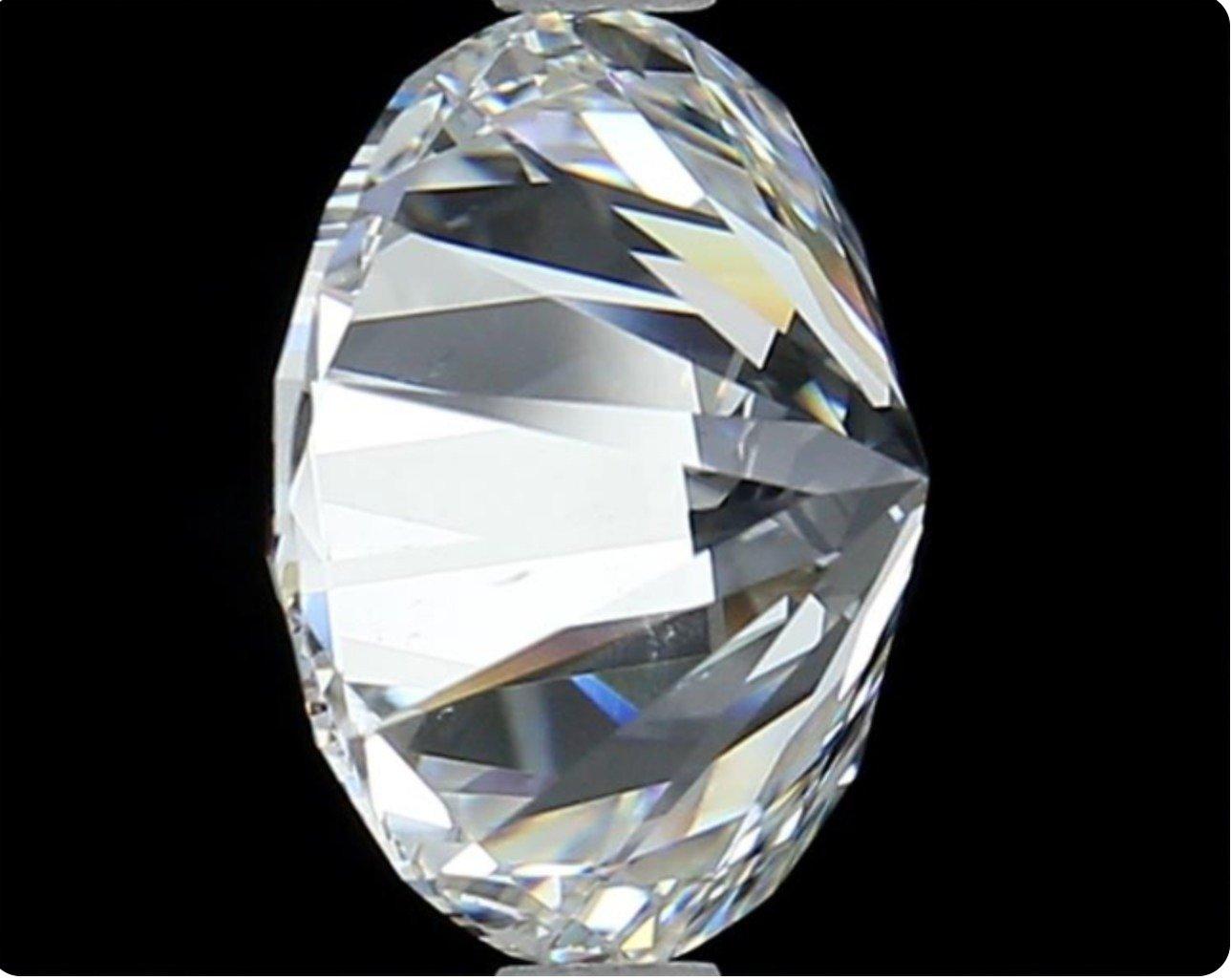 Étincelant 1 pc Diamant naturel avec 0,51 ct rond F SI1 Certificat GIA en vente 1