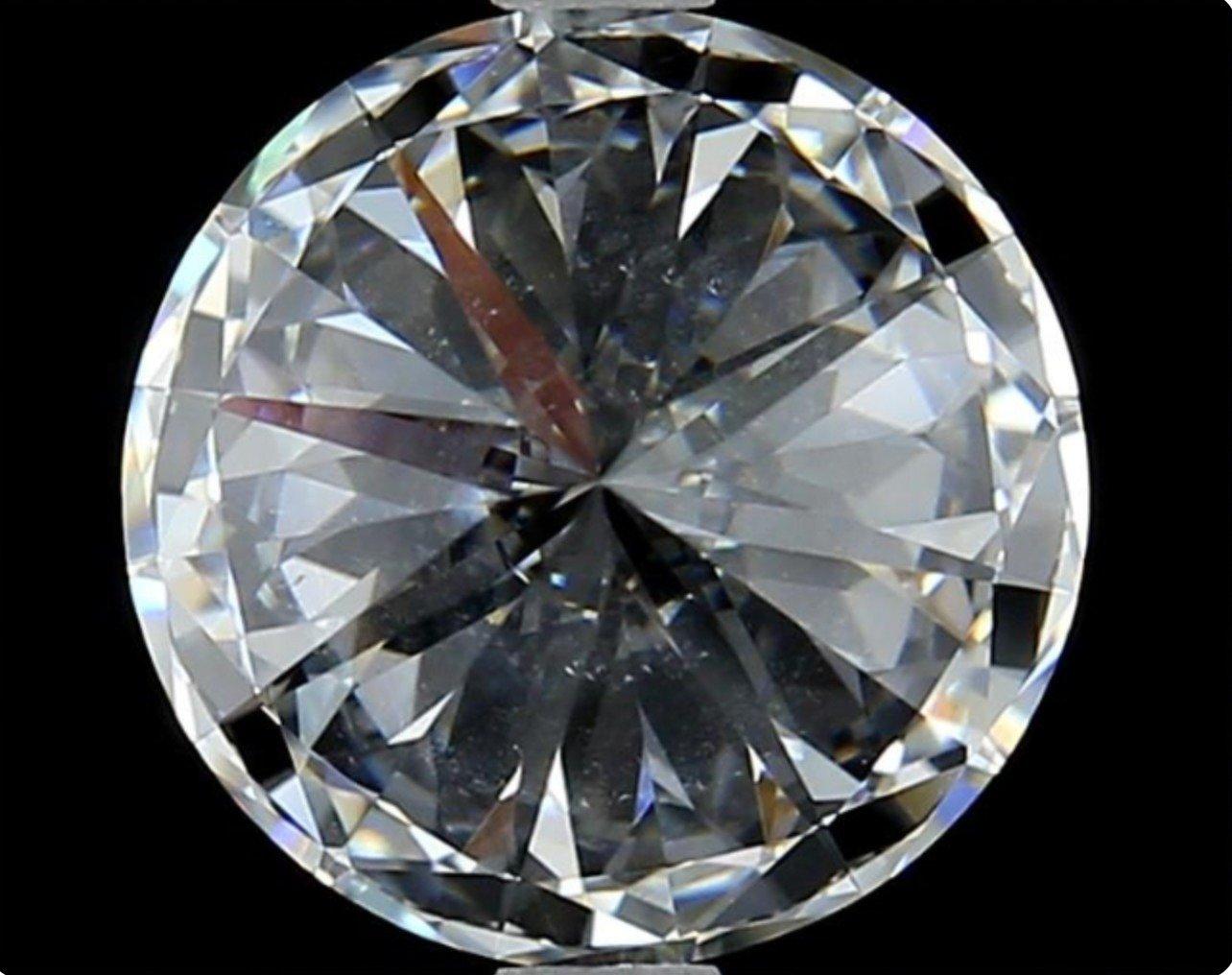 Étincelant 1 pc Diamant naturel avec 0,51 ct rond F SI1 Certificat GIA en vente 2