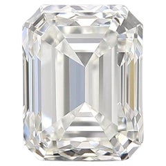 Sparkling 1 pc Natural Diamond with 0.70 ct  Emerald  H IF IGI Certificate