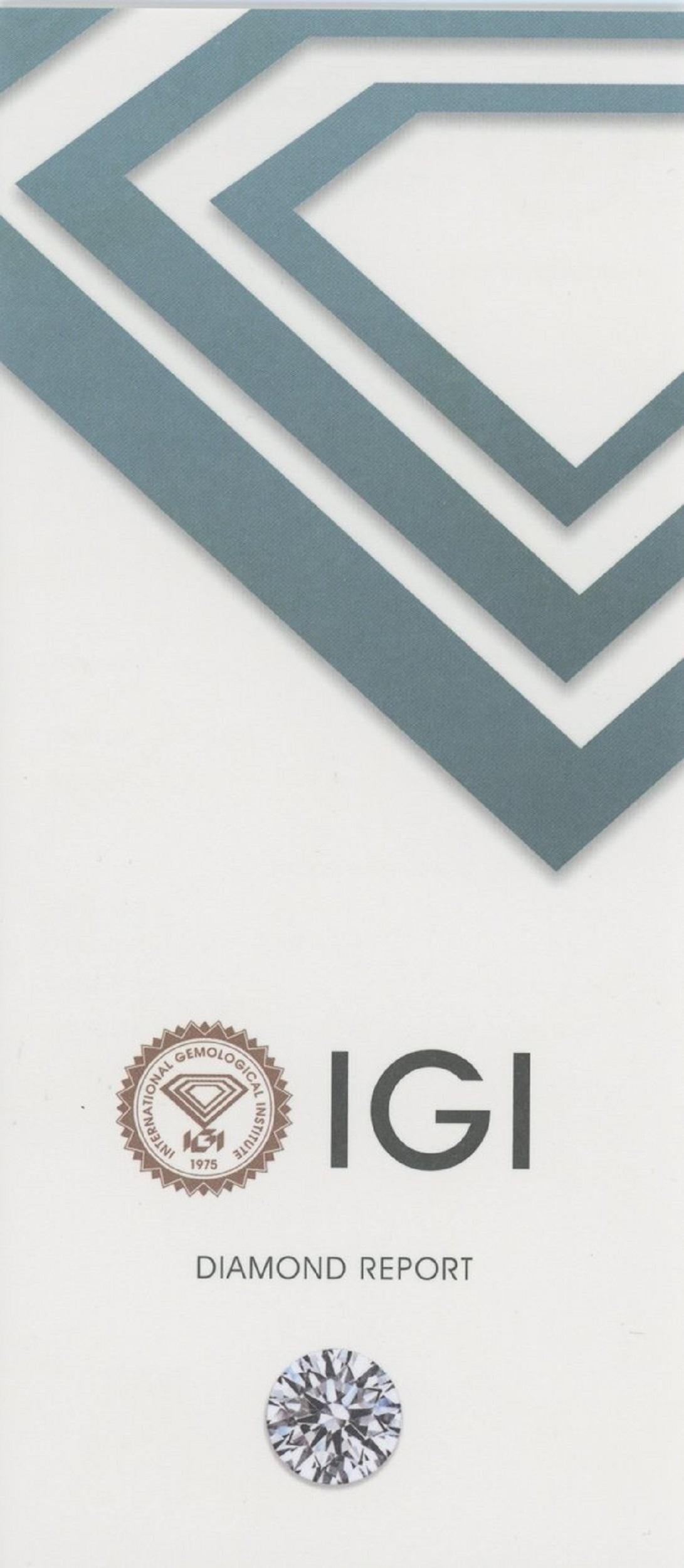 1 diamant naturel scintillant de 0,81 carat I VS1 - Certificat IGI en vente 4