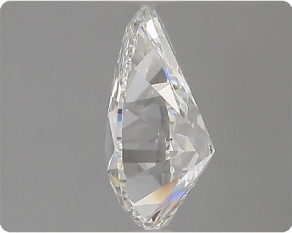 Sparkling 1 pc Natural Diamond with 0.90 ct  Pear G VS2 GIA Certificate For Sale 3