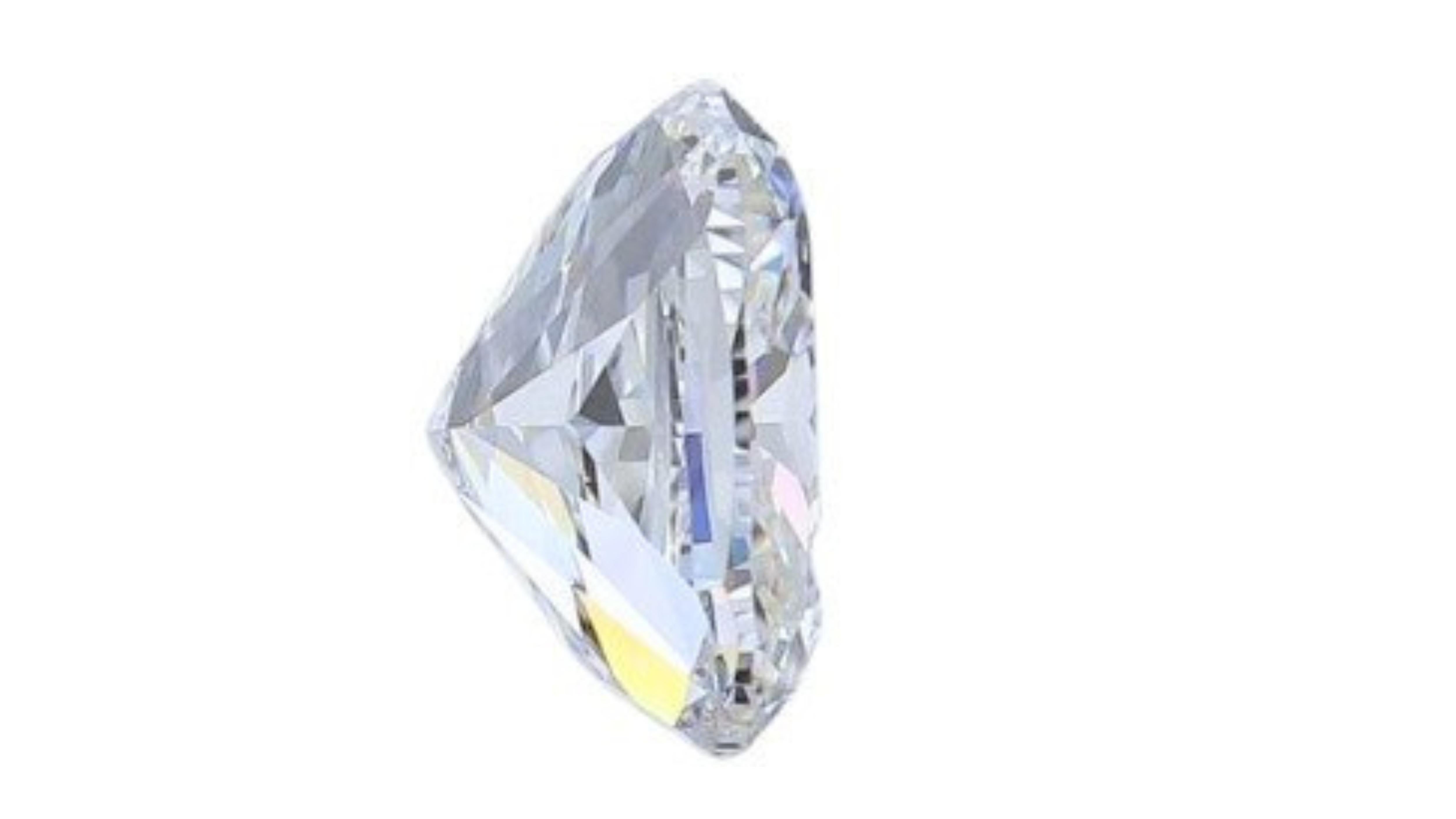 Diamant naturel de 1,01 carat à taille brillant modifié en coussin en vente 2