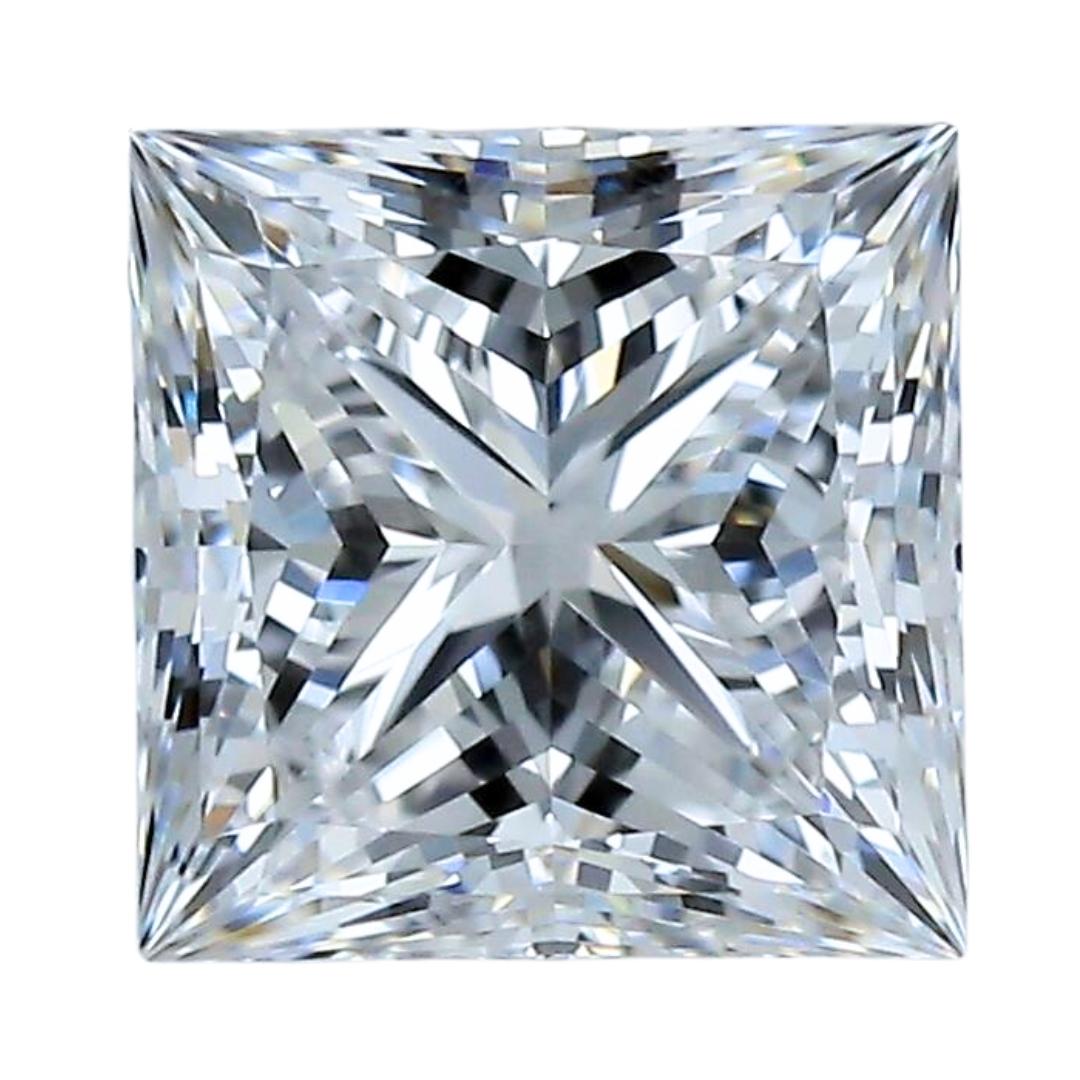 Scintillante diamante a forma quadrata con taglio ideale da 1,40 carati - Certificato GIA in vendita 2