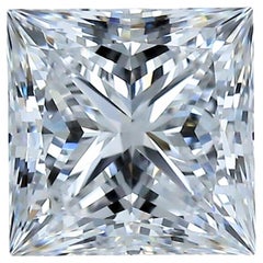 Funkelnder quadratischer Diamant mit 1,40ct Idealschliff - GIA zertifiziert