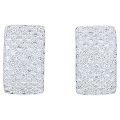 Boucles d'oreilles en or blanc 14k avec diamants Whiting