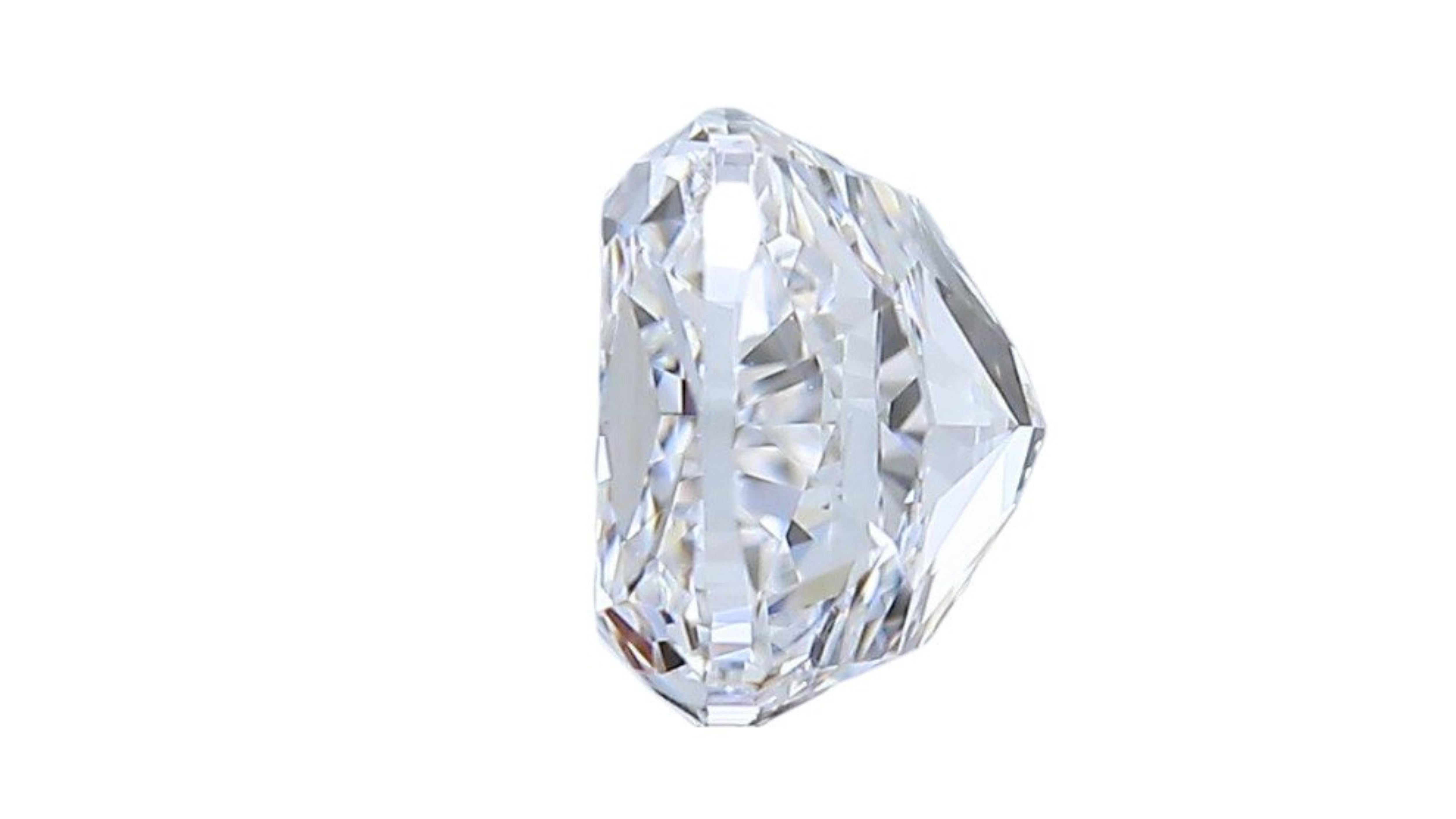 Sparkling 1,5 Karat Quadratischer Diamant im Kissenschliff mit Modified Brillantschliff 1