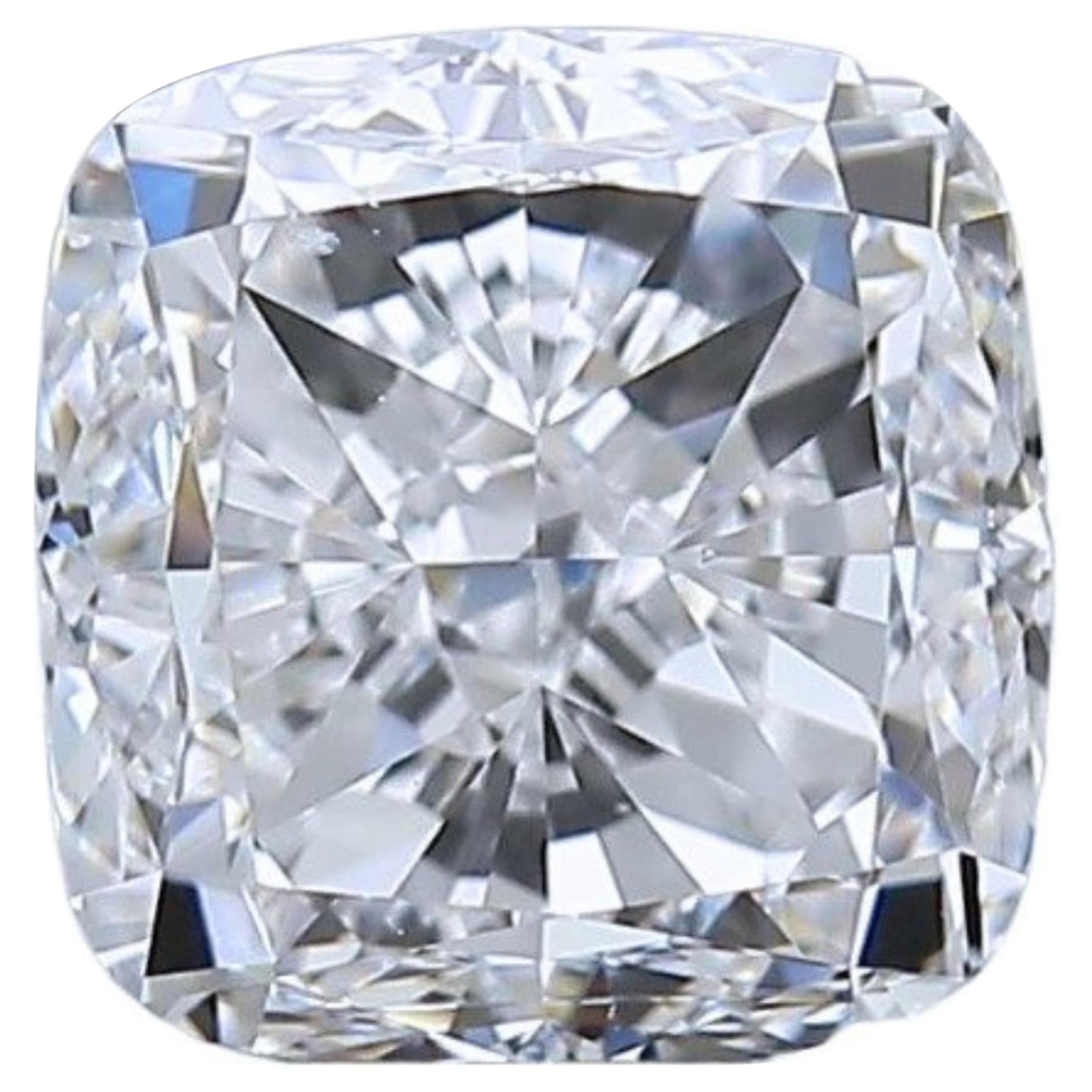 Sparkling 1,5 Karat Quadratischer Diamant im Kissenschliff mit Modified Brillantschliff
