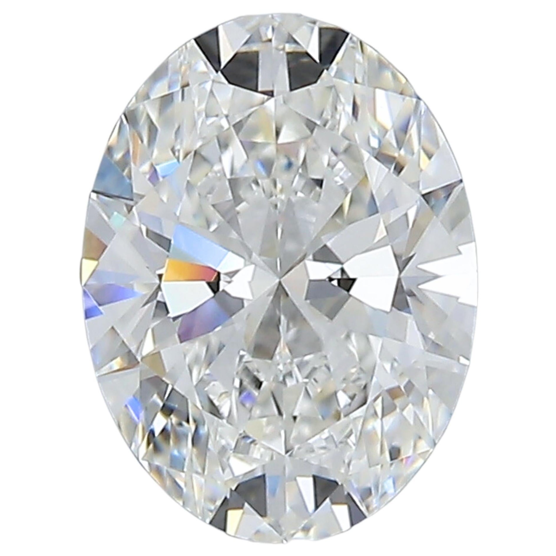 Brillante diamante taglio ovale da 1,73 carati