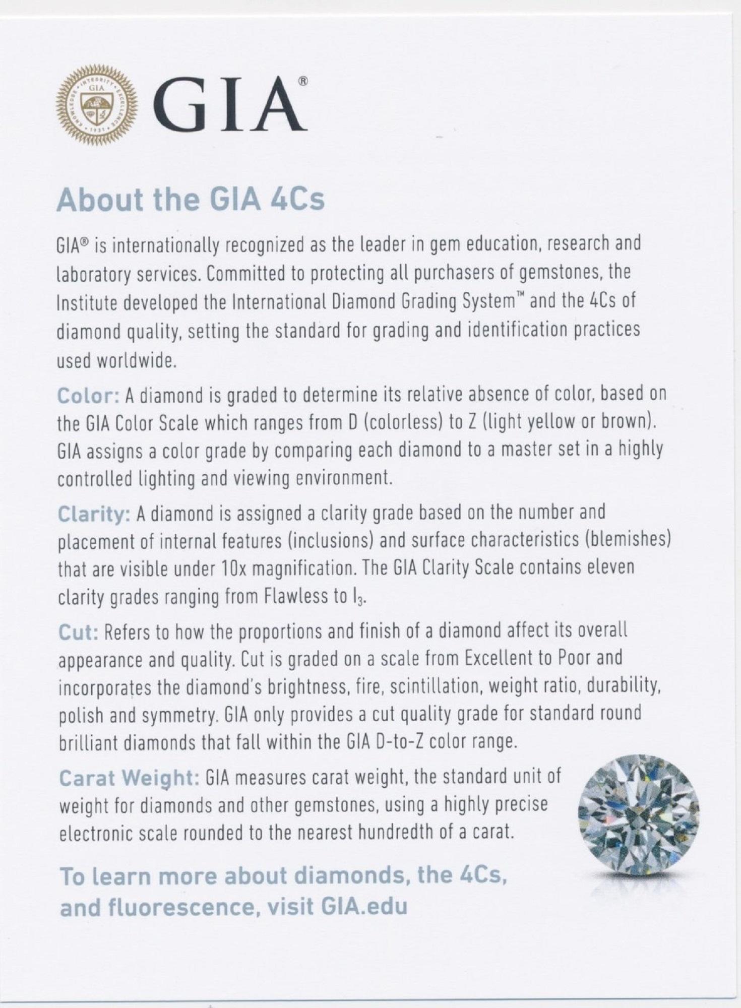 Bague étincelante en or blanc 18 carats à 3 pierres avec diamants naturels de 0,80 carat certifiés GIA en vente 4