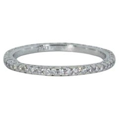 Sparkling 18K White Gold Eternity Ring  0.660 ct Natural Diamonds