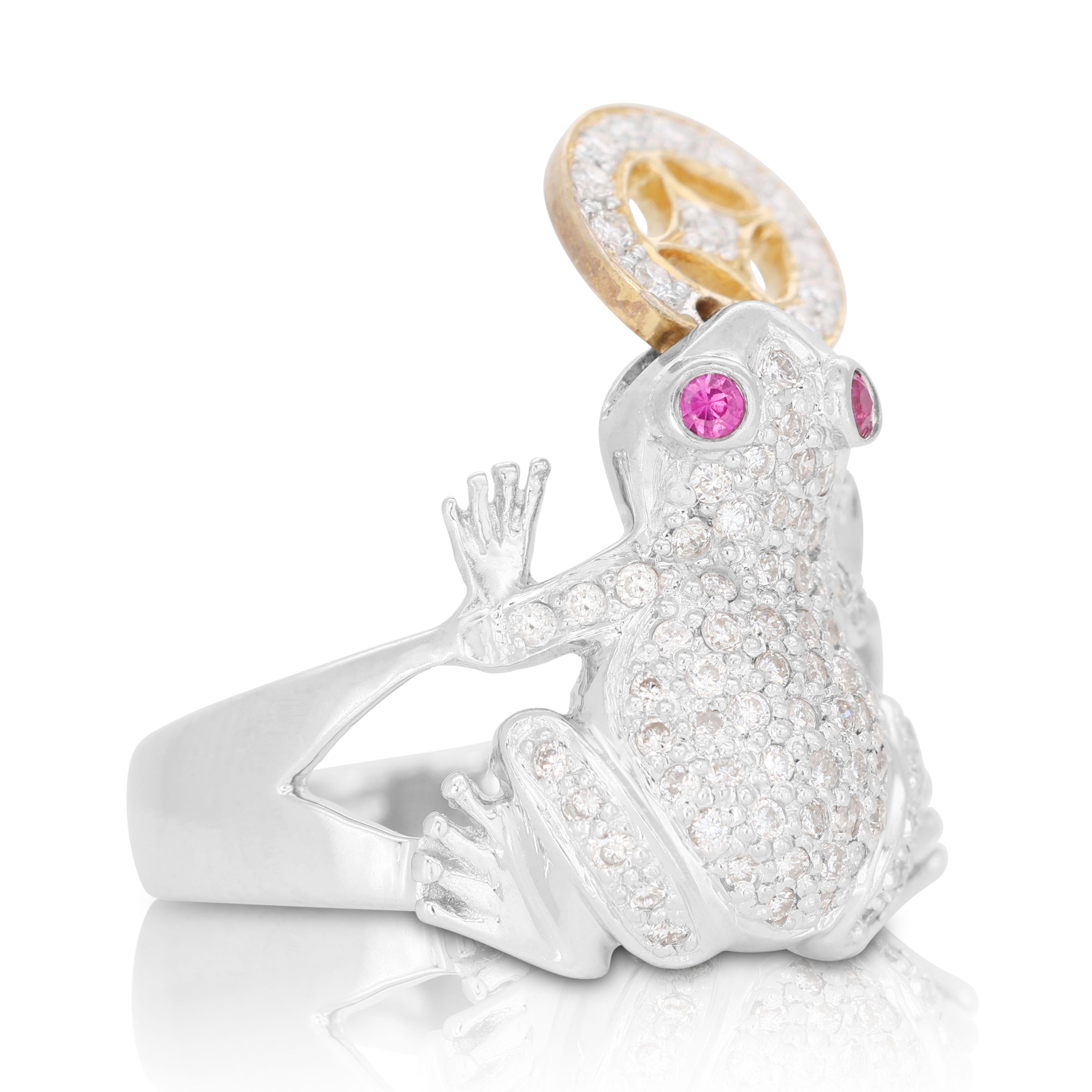 diamond frog ring