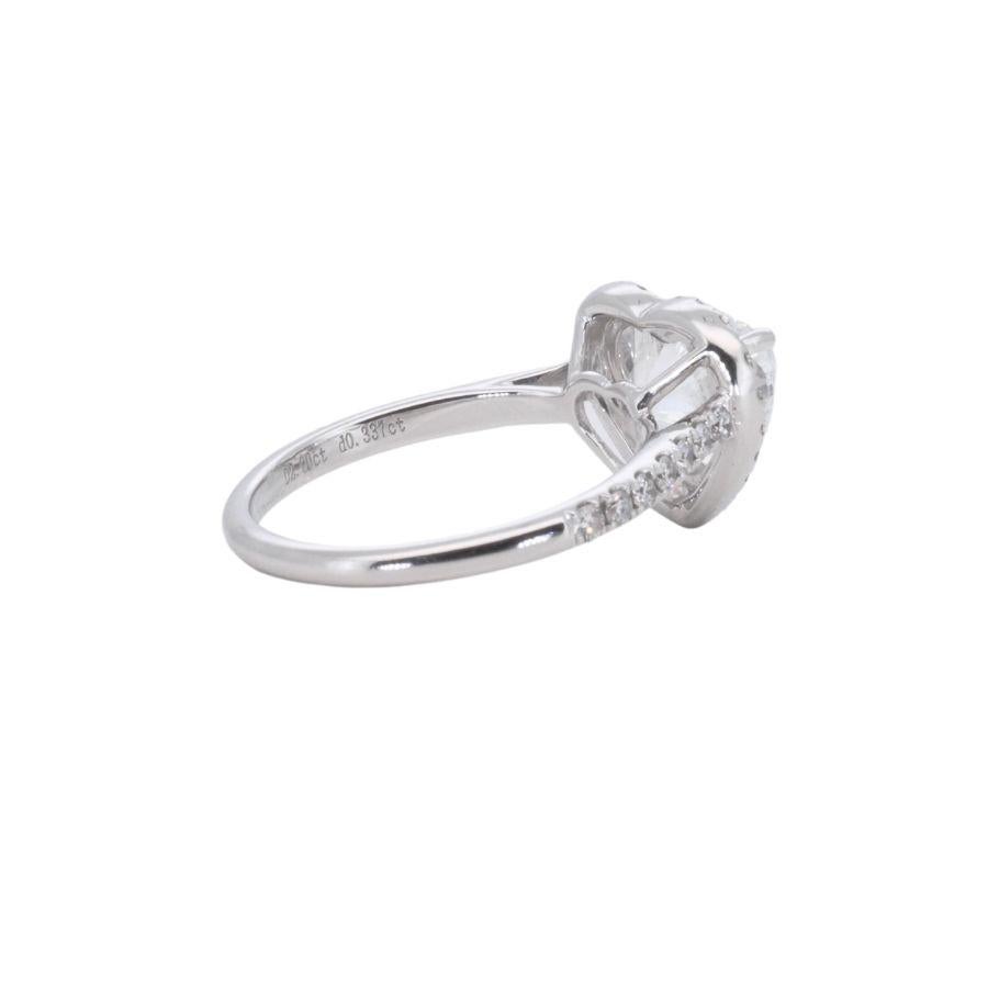18k White Gold Heart Ring with 2.27 Carat of Natural Diamonds GIA Certificate 3