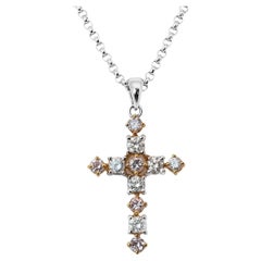 Sparkling 18k White Gold Necklace with pendant with 0.50 carat Diamond