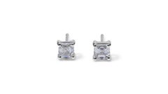 Clous d'oreilles étincelantes en or blanc 18 carats avec 1,02 carat de diamants naturels certifiés GIA