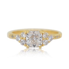 Funkelnder 1,92ct Double Excellent Ideal Cut Diamanten Pave Ring