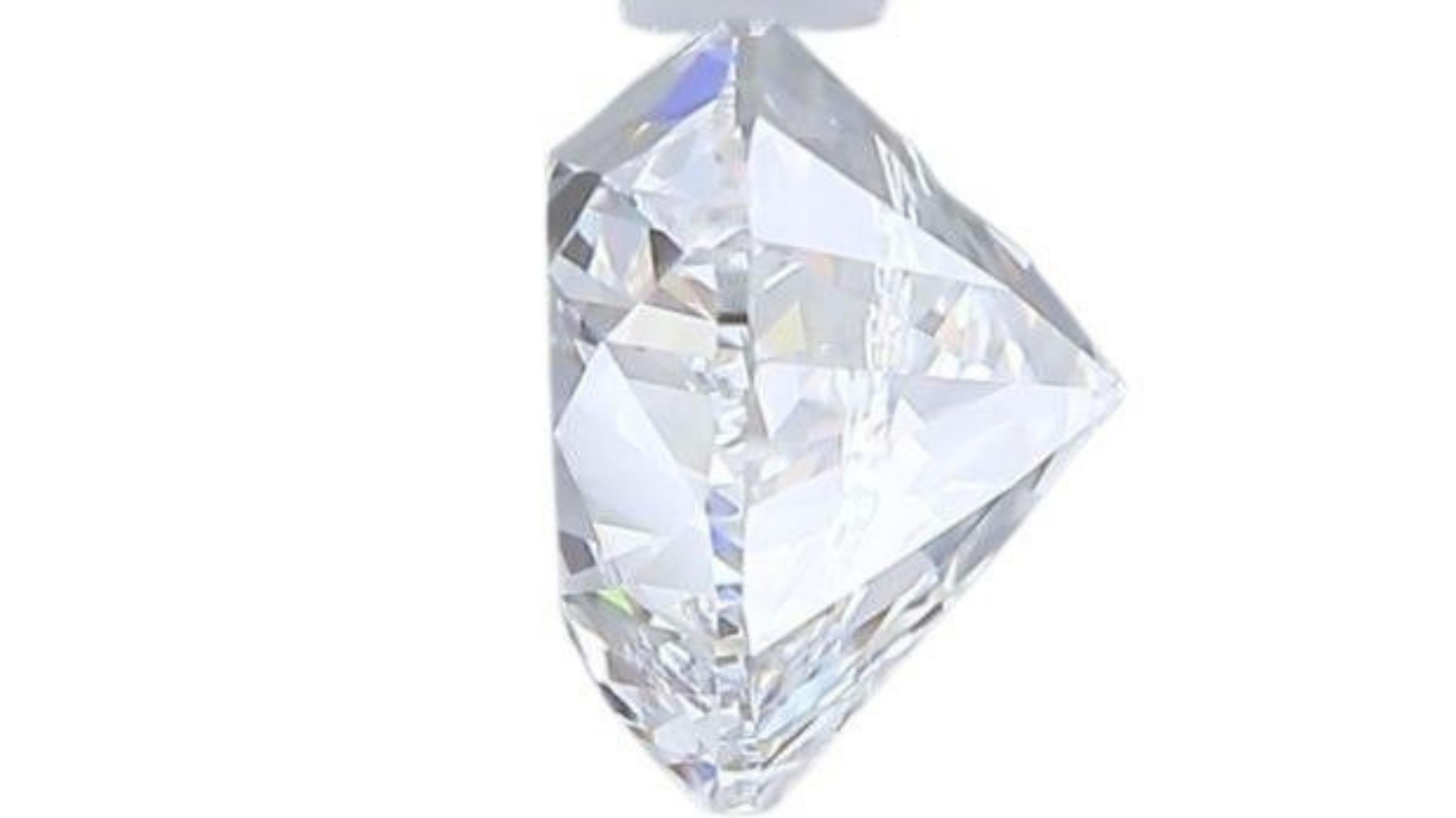 Étincelant 1pc. 1.01ct. Diamant naturel Brilliante en forme de coeur Pour femmes en vente