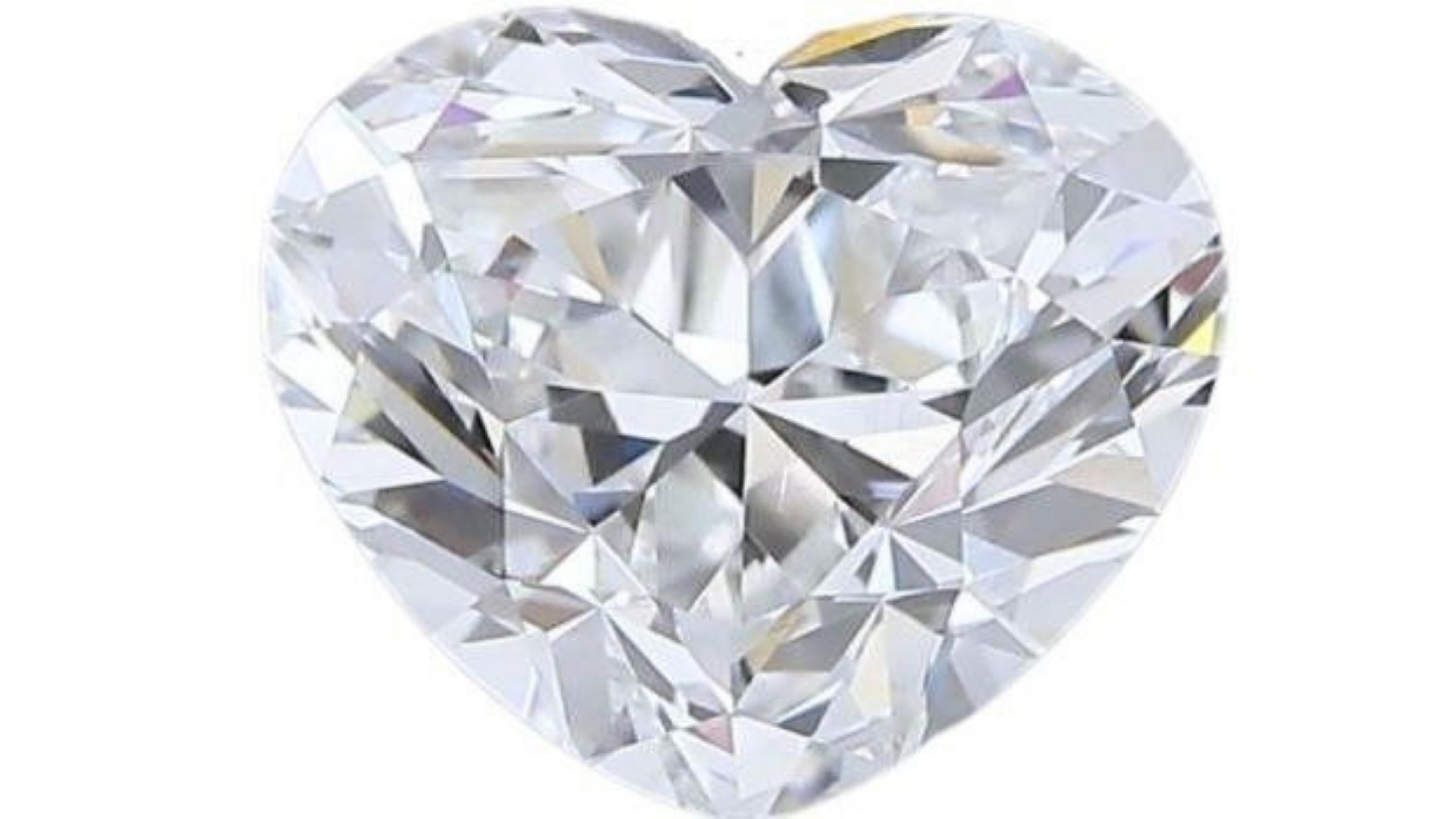 Étincelant 1pc. 1.01ct. Diamant naturel Brilliante en forme de coeur en vente 2