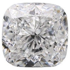 Diamant étincelant de 1 pièce avec coussin de 0,75 carat certifié GIA E VS1