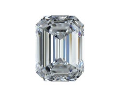 Sparkling 1pc Flawless Natural Diamond with 0.70ct Emerald D IF IGI Certificate