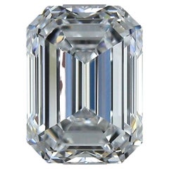 Sparkling 1pc Flawless Natural Diamond with 0.70ct Emerald D IF IGI Certificate