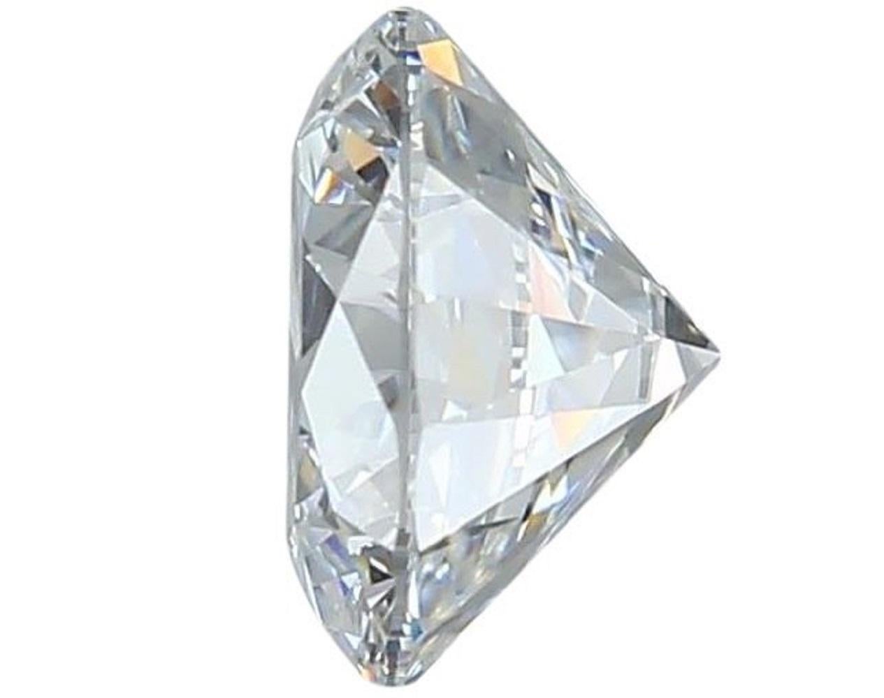 Round Cut Sparkling 1pc Flawless Natural Diamond with 0.52 ct Round D IF IGI Certificate For Sale