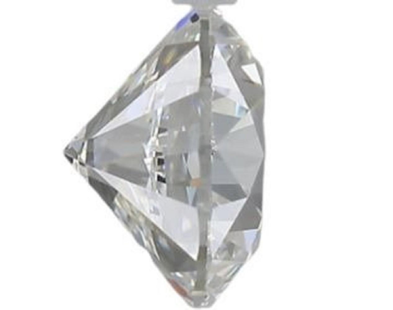 Sparkling 1pc Flawless Natural Diamond with 0.53 ct Round D IF IGI Certificate In New Condition In רמת גן, IL