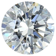 Sparkling 1Pc Natural Diamond w/ 0.63 Carat Round Brilliant F IF IGI Certificate