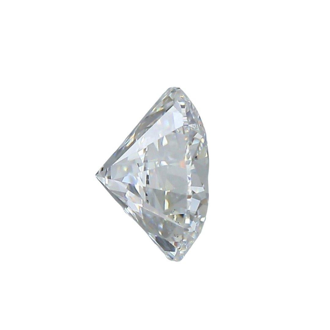 Women's or Men's Sparkling 1pc Natural Diamond w/ 0.71 Ct Round Brilliant G SI1 GIA Certificate For Sale
