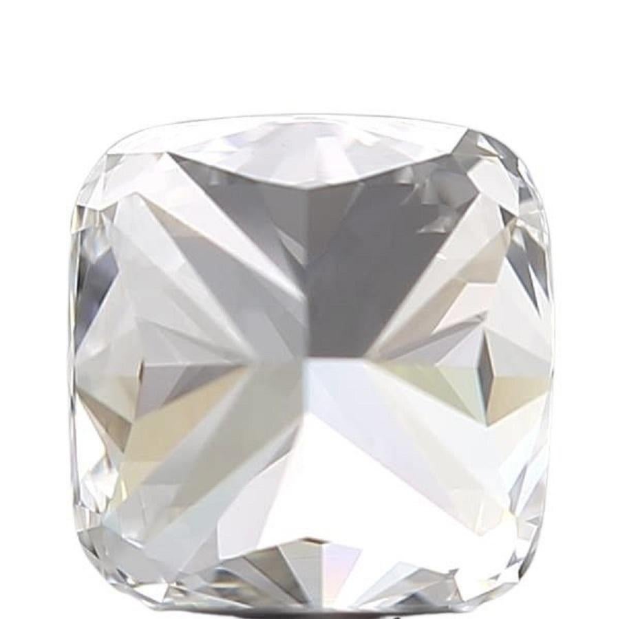 Sparkling 1pc Natural Diamond with 0.80 Carat Cushion F VVS2 GIA Certificate In New Condition In רמת גן, IL
