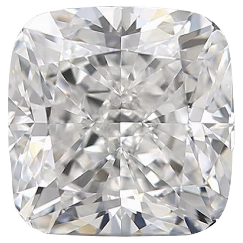Sparkling 1pc Natural Diamond with 0.80 Carat Cushion F VVS2 GIA Certificate