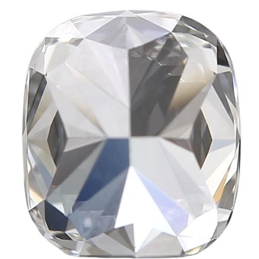 Sparkling 1pc Natural Diamond with 1.03 Carat Cushion G VS1 GIA Certificate In New Condition For Sale In רמת גן, IL