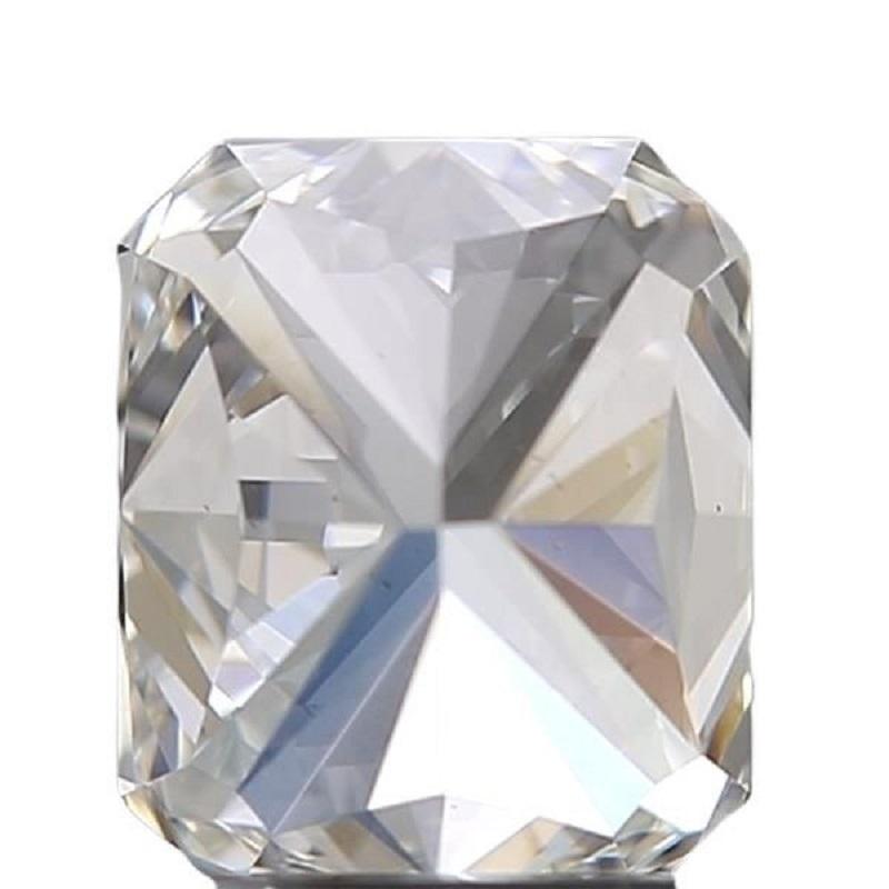 Women's or Men's Sparkling 2 pcs Natural Diamonds 1.40 ct Radiant F VVS2 / F VS1 GIA Certificate For Sale