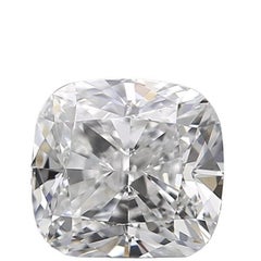 Sparkling 2 Pcs Natural Diamonds with 1.41 Carat Cushion E VVS1 GIA Certificate