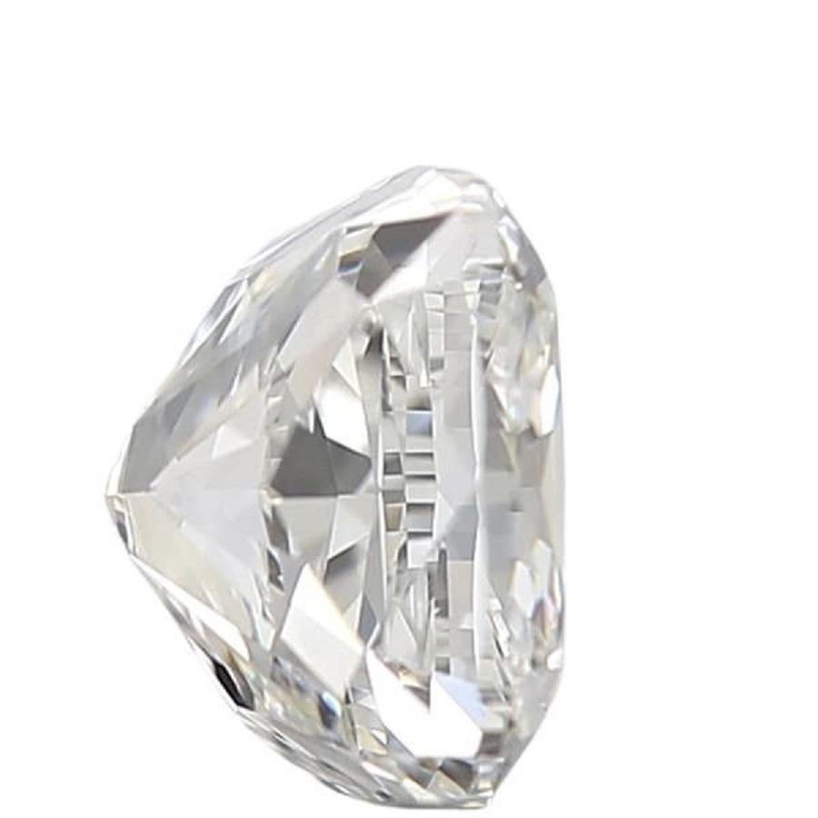 Sparkling 2 Pcs Natural Diamonds with 1.41 Carat Cushion E VVS1 GIA Certificate For Sale 1