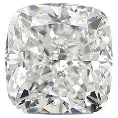 Sparkling 2 Pcs Natural Diamonds with 1.41 Carat Cushion E VVS1 GIA Certificate