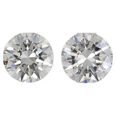 Sparkling 2 pcs Natural Diamonds with 2.01 total ct, GIA Certificate